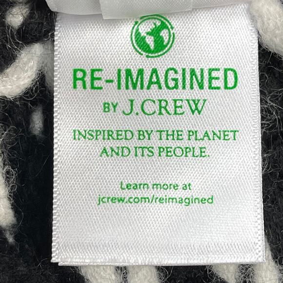 J.Crew Jacquard Snowflake Sweater Sz S New $168 Relaxed Chunky Knit Wool Alpaca - Picture 9 of 10